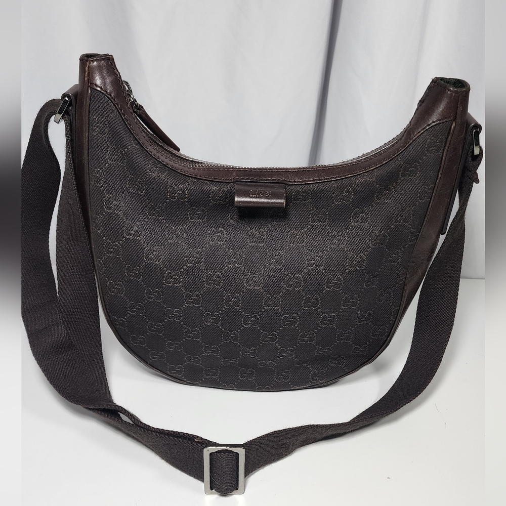 Gucci GG canvas & leather shoulder/crossbody